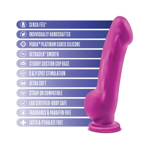 Avant D7 Ergo 7.5 in. Dual Density Silicone Dildo Violet