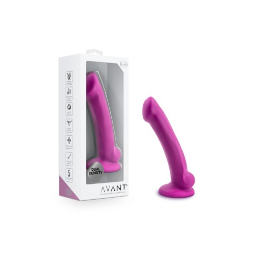 Dildo Mini Ergo D9 Avant 7 in. Silicona de Doble Densidad Violeta