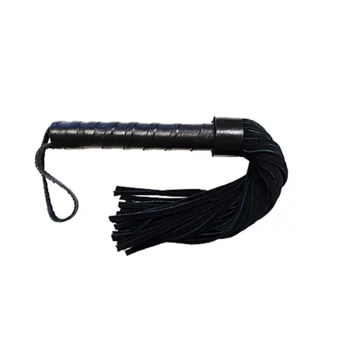 Short Suede Flogger with Leather Handle - Exciting BDSM Play