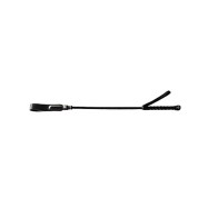 Short Riding Crop Slim Tip 20 Inch Black