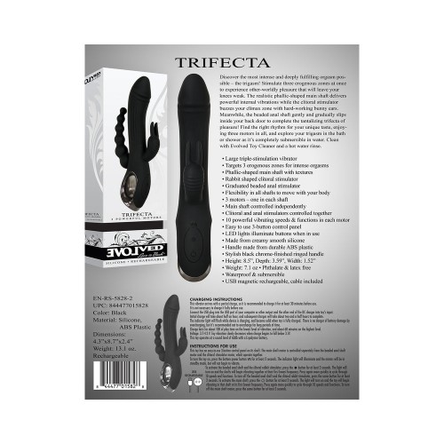 Evolved Trifecta Vibrador de Conejo de Triple Estimulación