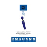 ROMP Flip Rechargeable Wand Massager - Blue