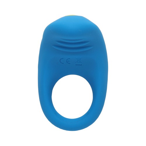 ROMP Juke Rechargeable Vibrating Penis Ring Light Blue