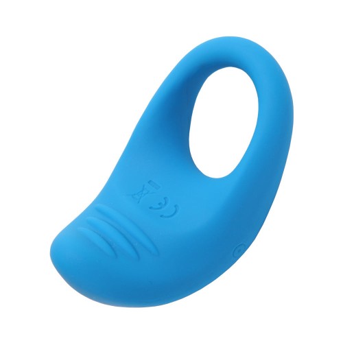 Anillo Vibrador de Pene Recargable ROMP Juke Azul Claro