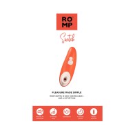 Vibrador Clitoral ROMP Switch de Silicona con Tecnología Pleasure Air Naranja