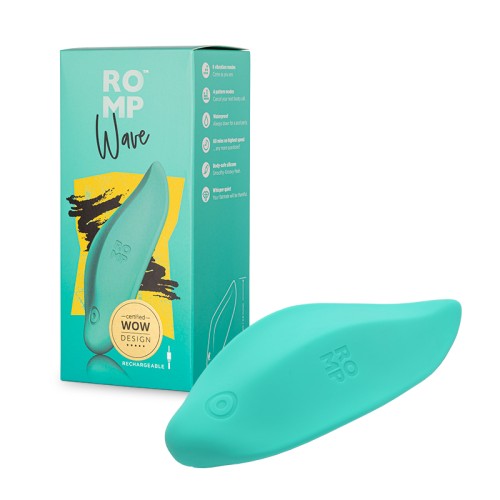 ROMP Wave Rechargeable Silicone Vibrator - Mint