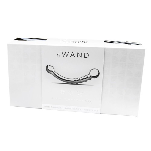 Masajeador de Acero Inoxidable Le Wand Bow para Placer Profundo