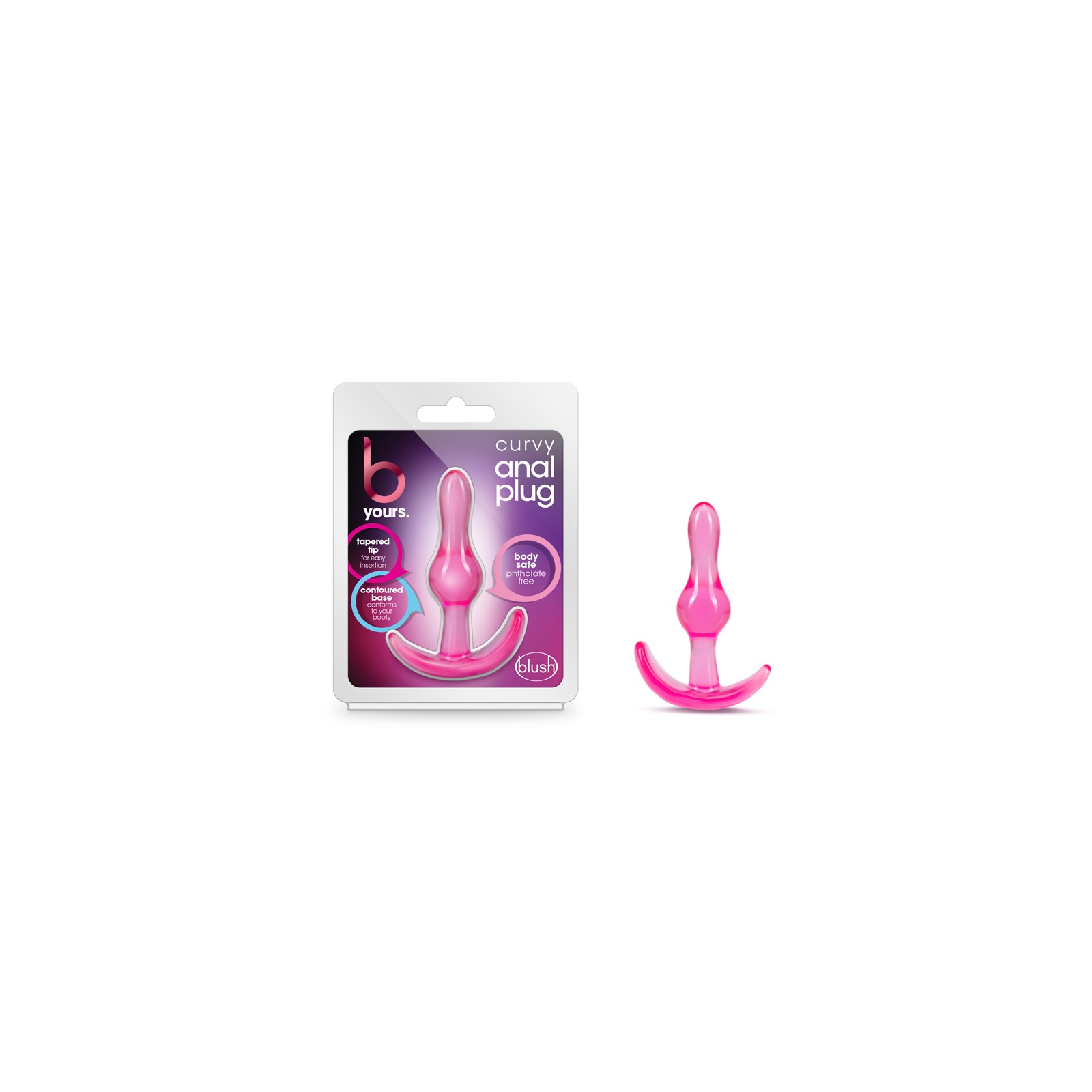 B Yours Curvy Pink Anal Plug