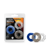 Stay Hard Triple Stretch Cockrings 3-Pack for Enhanced Performance