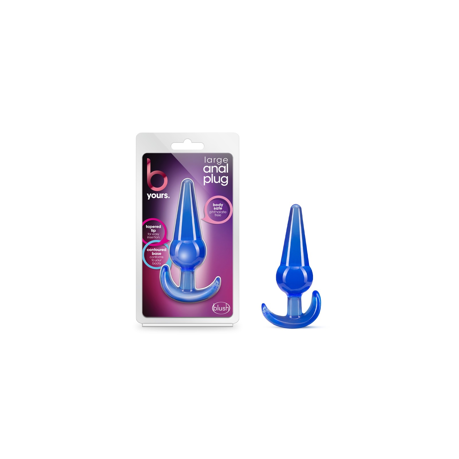 B Yours Large Anal Plug - Blue