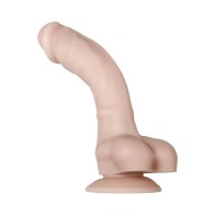 Dildo Realista Silicona Suave Poseable con Succión