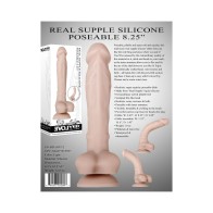 Dildo Realista Silicona Suave Poseable con Succión