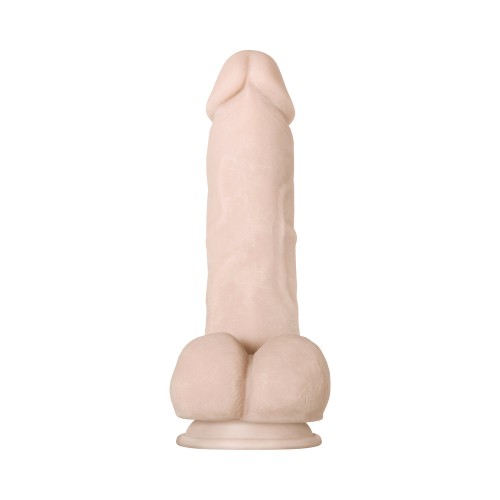 Evolved Real Supple Girthy Poseable Dildo With Balls Beige