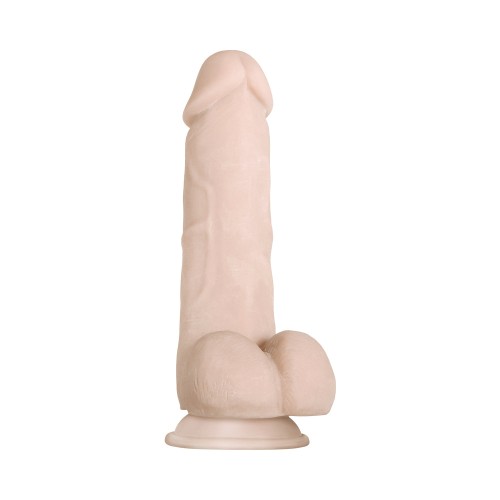 Evolved Dildo Realista Suave y Gordo Con Testículos Beige