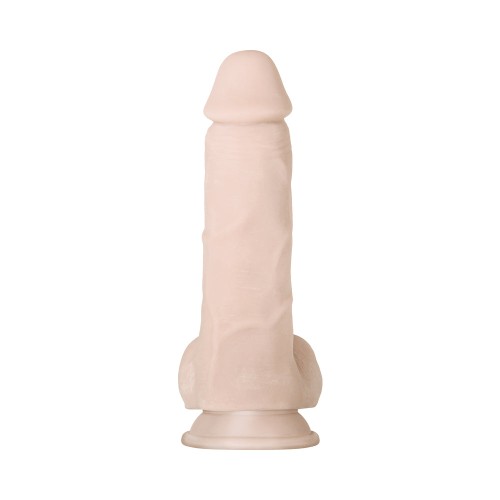 Evolved Dildo Realista Suave y Gordo Con Testículos Beige