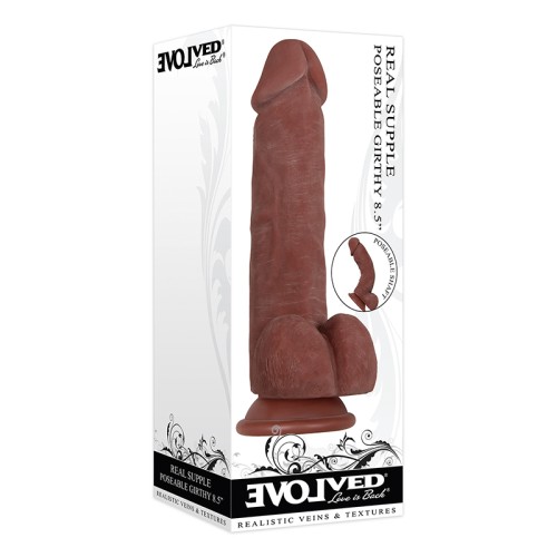 Evolved Poseable Girthy Dildo 8.5 in.