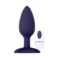 Zero Tolerance Wicked Twister Textured Vibrating Anal Plug Purple