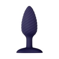 Zero Tolerance Wicked Twister Textured Vibrating Anal Plug Purple