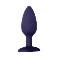 Zero Tolerance Wicked Twister Textured Vibrating Anal Plug Purple