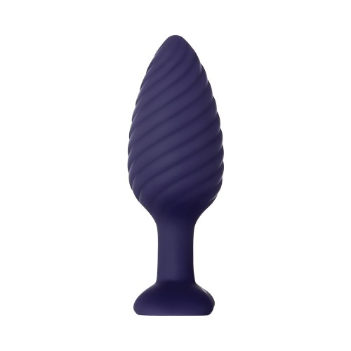 Zero Tolerance Wicked Twister Textured Vibrating Anal Plug Purple