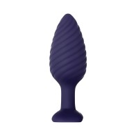 Zero Tolerance Wicked Twister Textured Vibrating Anal Plug Purple