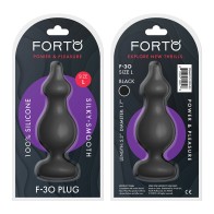 Forto F-30 Pointer Large Silicone Anal Plug in Black