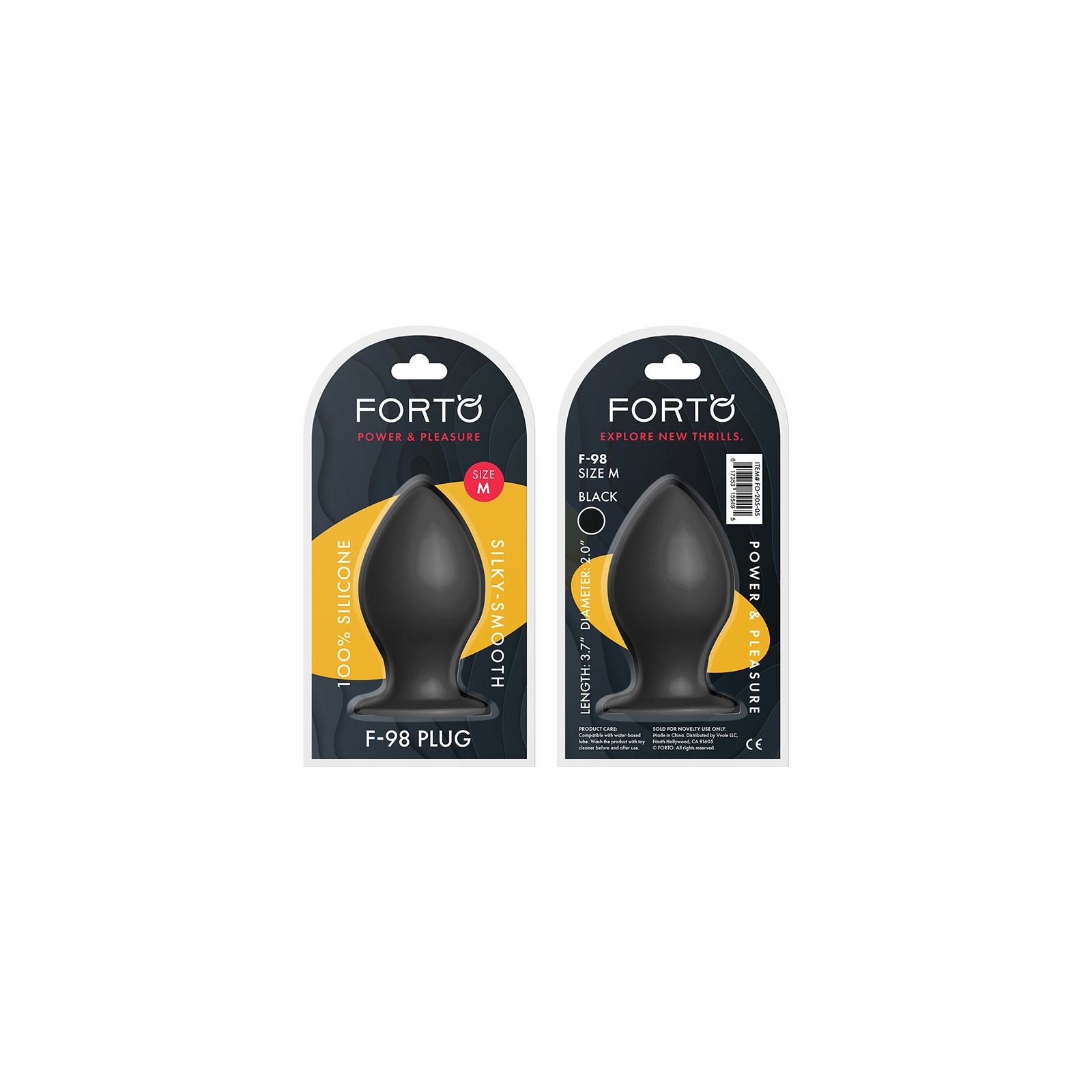 Forto F-98 Cone Silicone Anal Plug