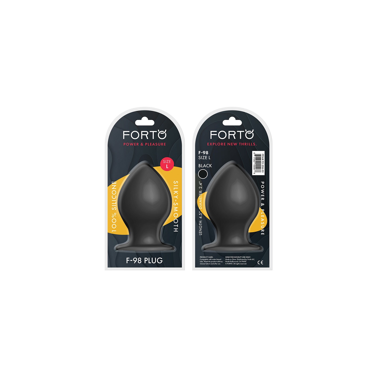 Forto F-98 Large Silicone Anal Plug for Experienced Users