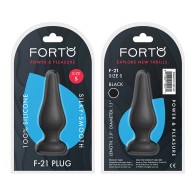 Plug Anal de Silicona Pequeño en Forma de Gota Forto F-21