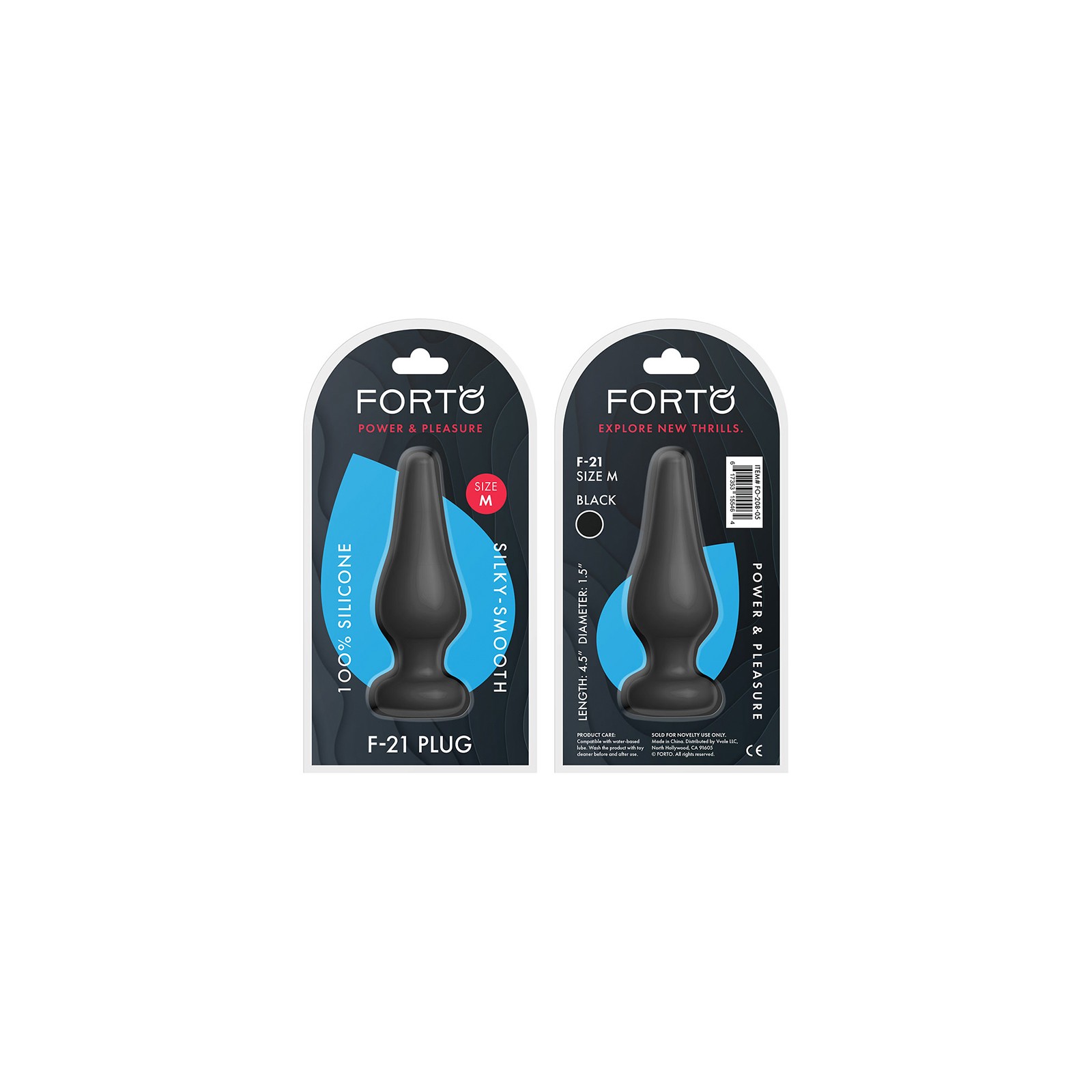 Forto F-21 Tear Drop Silicone Anal Plug