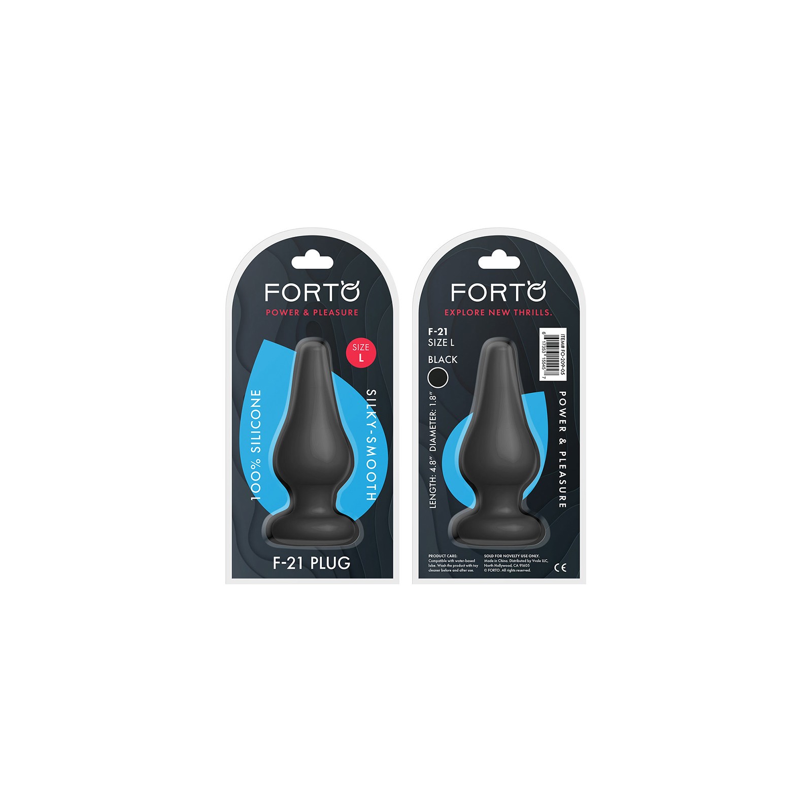 Forto F-21 Plug Anal Grande en Forma de Gota