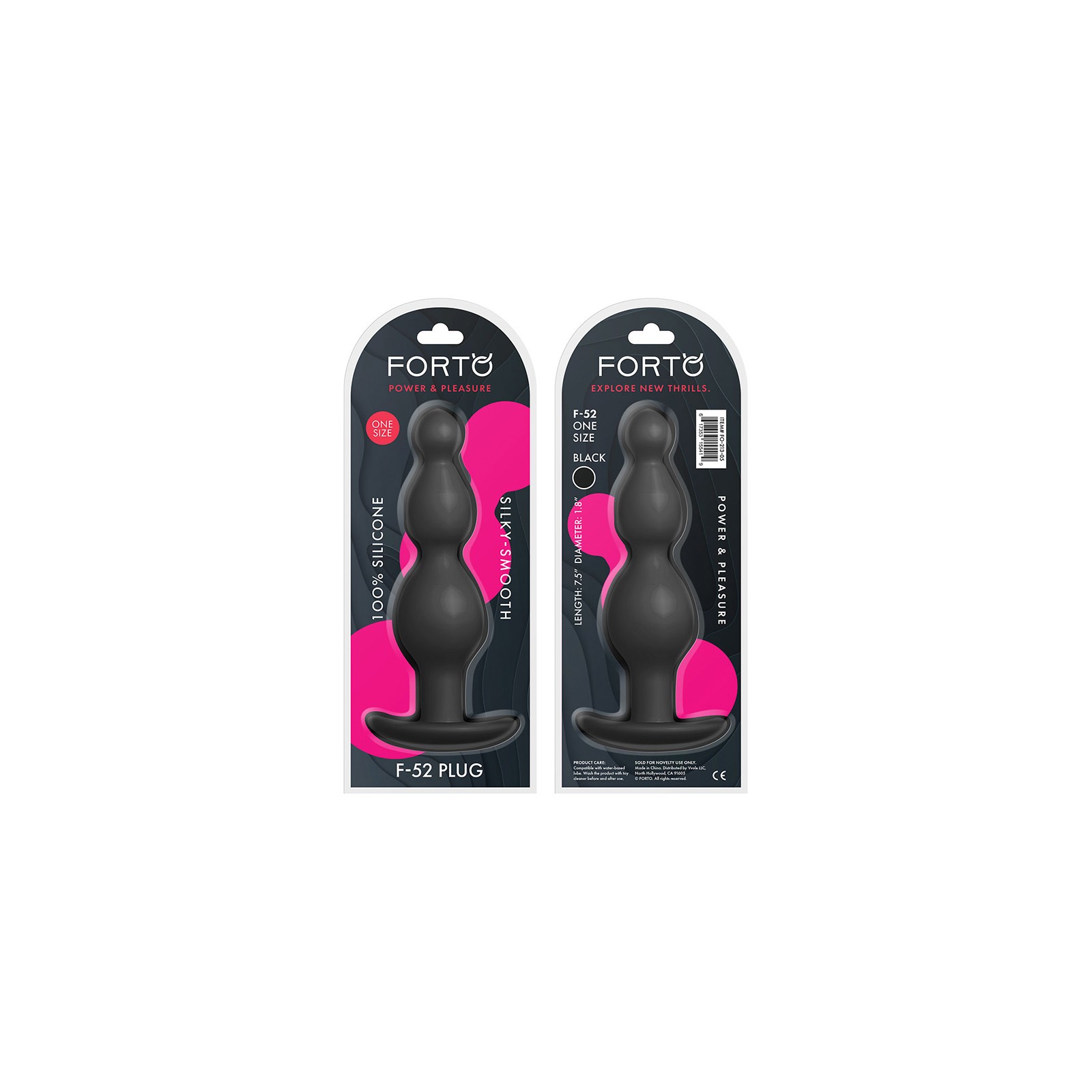 Forto F-52 Cone Beads Silicone Anal Plug - Comfortable Play