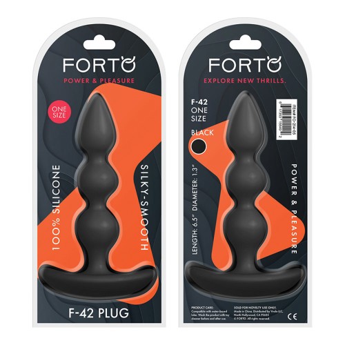 Forto F-42 Silicone Anal Plug for Enhanced Pleasure