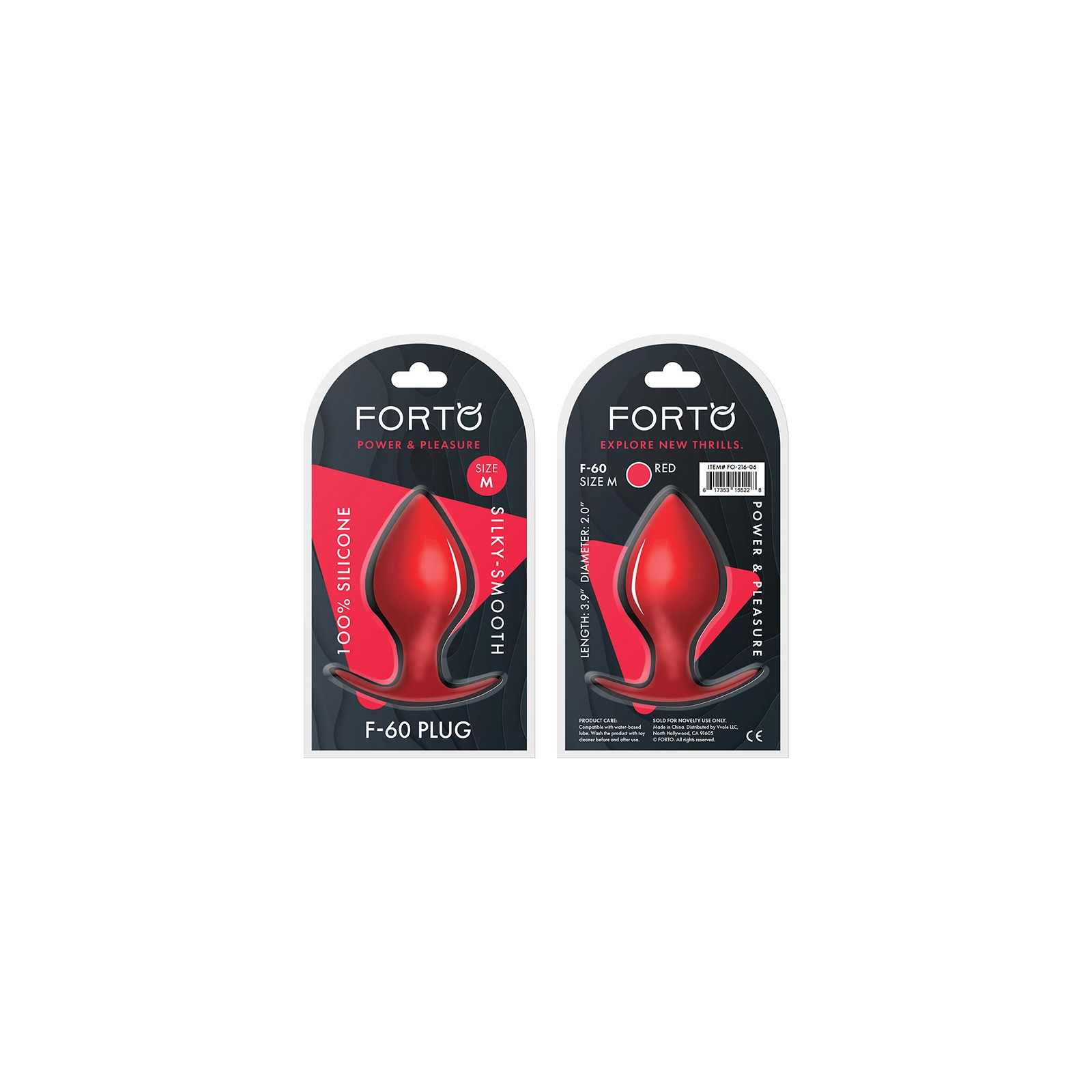 Forto F-60 Spade Silicone Anal Plug for Experienced Pleasure