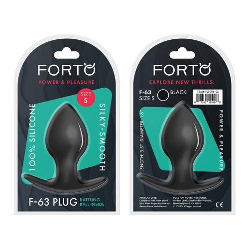 Plug Anal de Silicona Forto F-63 Rattler Pequeño