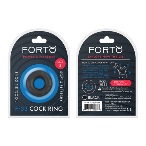 Forto F-33 Liquid Silicone Cockring