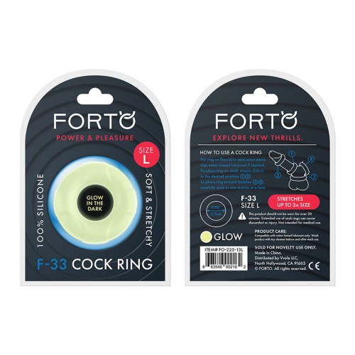 Forto F-33 Liquid Silicone Cockring for Enhanced Performance