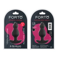 Plug Anal Pequeño Forto F-78 Negro