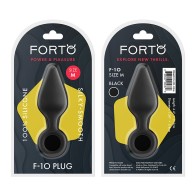 Forto F-10 Medium Black Silicone Anal Plug