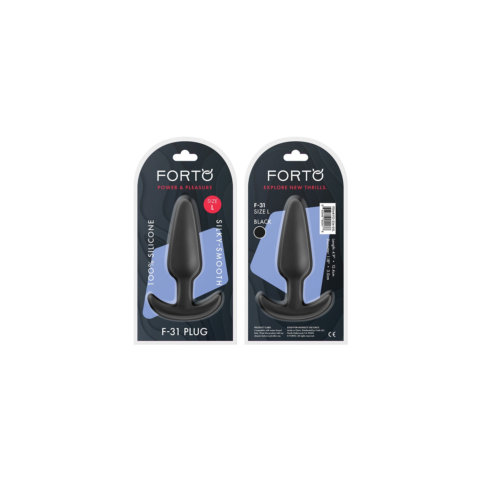 Forto F-31 Plug Anal Grande de Silicona