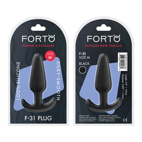 Forto F-31 Medium Anal Plug - Silicone Pleasure