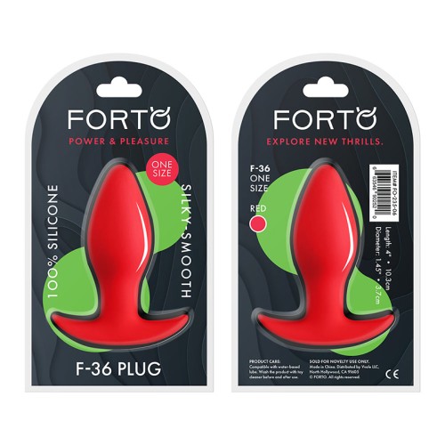 Forto F-36 Premium Silicone T-Plug Red