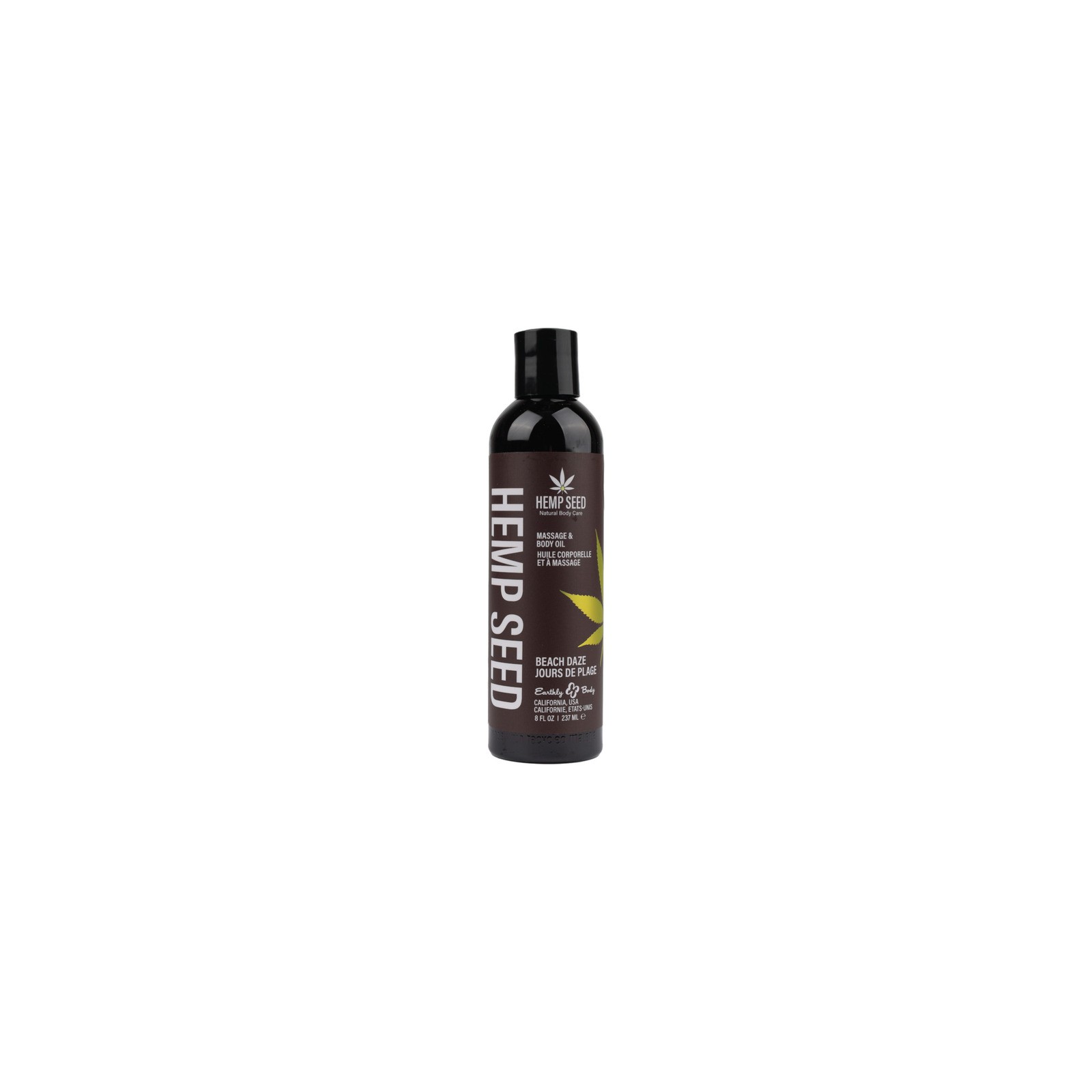 Earthly Body Hemp Massage Oil Beach Daze 8 oz.