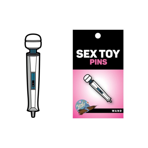 Sex Toy Wand Lapel Pin