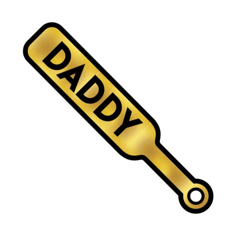 Daddy Paddle Sex Toy Enamel Pin