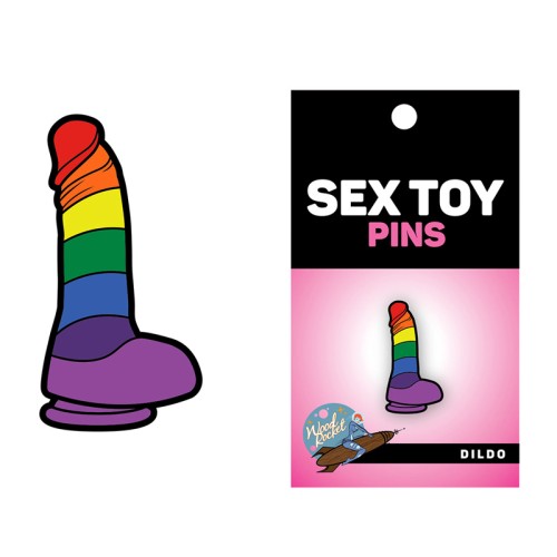 Pin Dildo Arcoíris para Orgullo