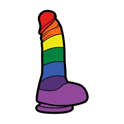 Pin Dildo Arcoíris para Orgullo