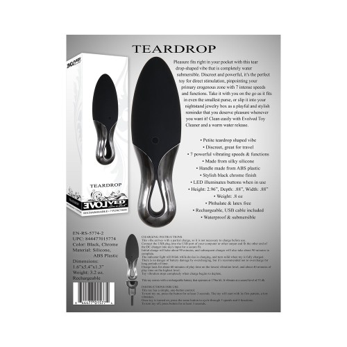 Evolved Teardrop Rechargeable Silicone Vibrator