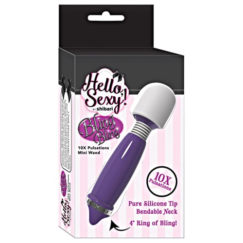 Hello Sexy Bling Mini Wand Rechargeable