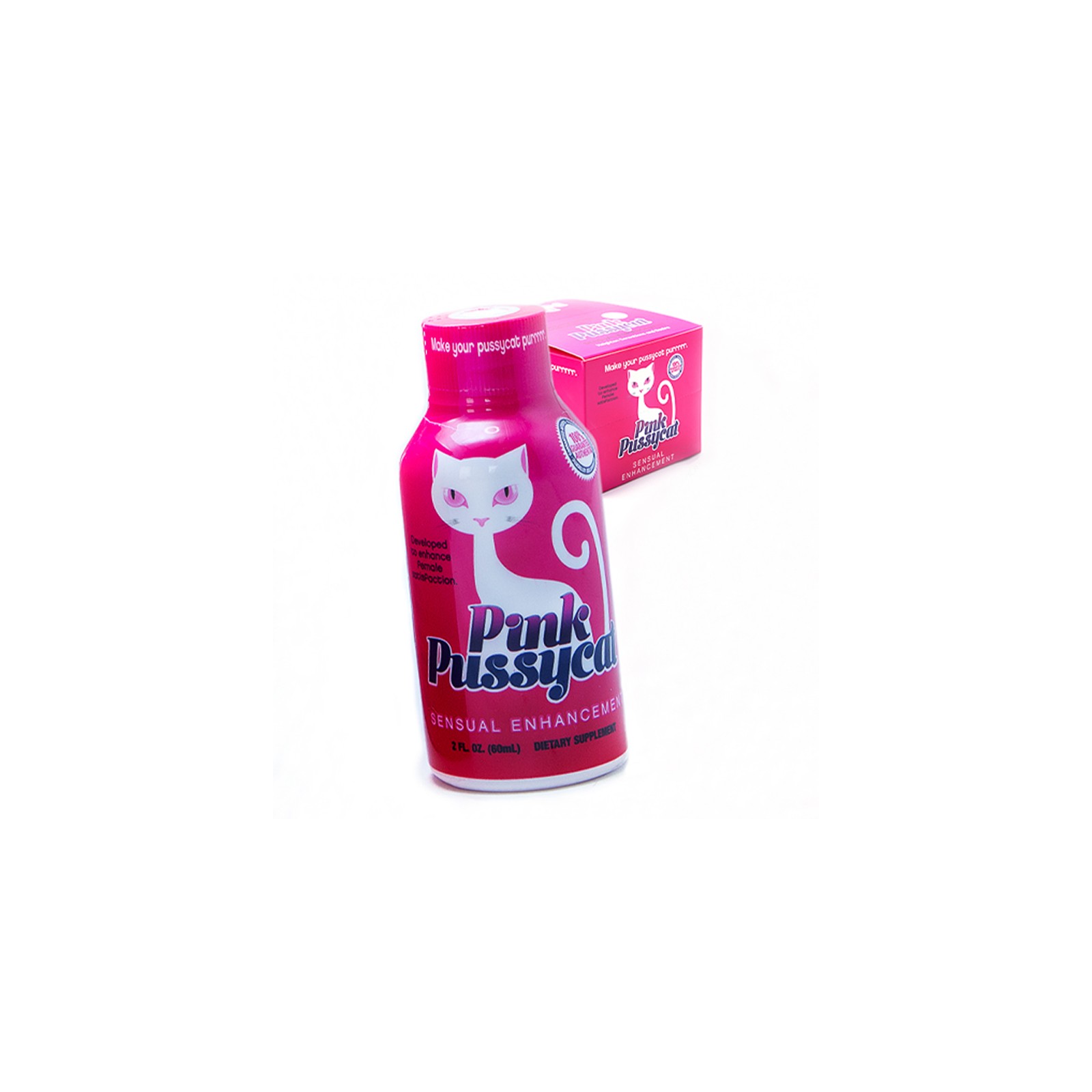 Pink Pussycat Female Enhancer Shot 2 oz. 12-Pack Display